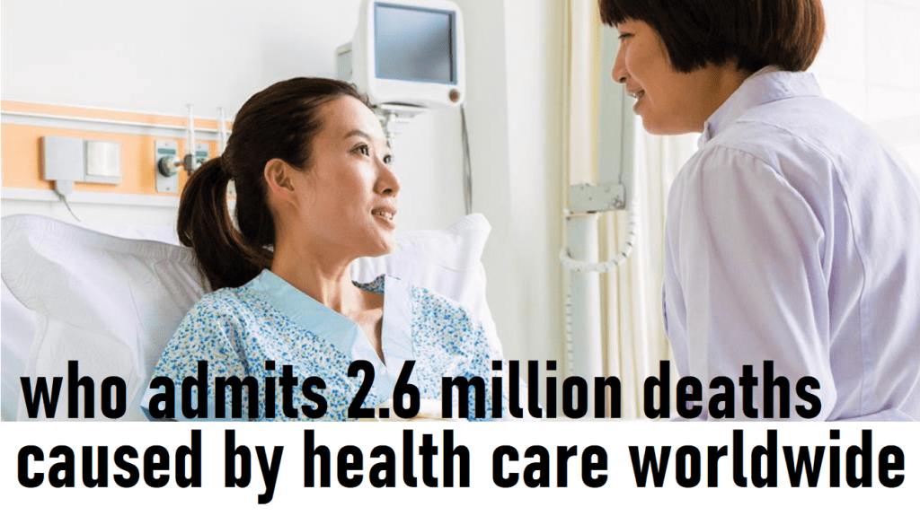 ארגון הבריאות העולמי WHO מודה שהרפואה אחראית על מוות של 5 אנשים כל דקה בכל&nbsp;העולם