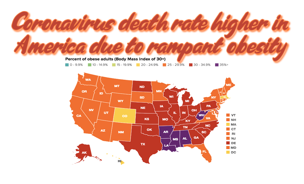 קורונה – ארצות הברית השמנת יתר וסיבות נוספות למספרים הגבוהים של&nbsp;התמותה