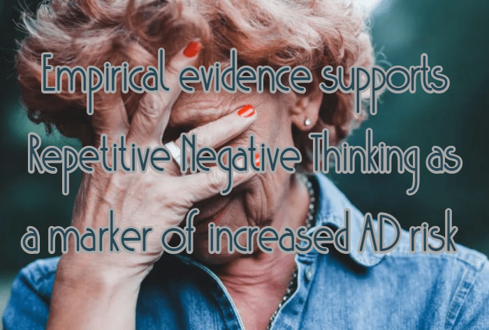 מחשבות שליליות חוזרות מעלות סיכון&nbsp;לדמנציה