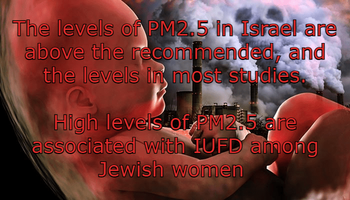 זיהום אוויר מגדיל פי 3.6 הסיכון למות העובר ברחם