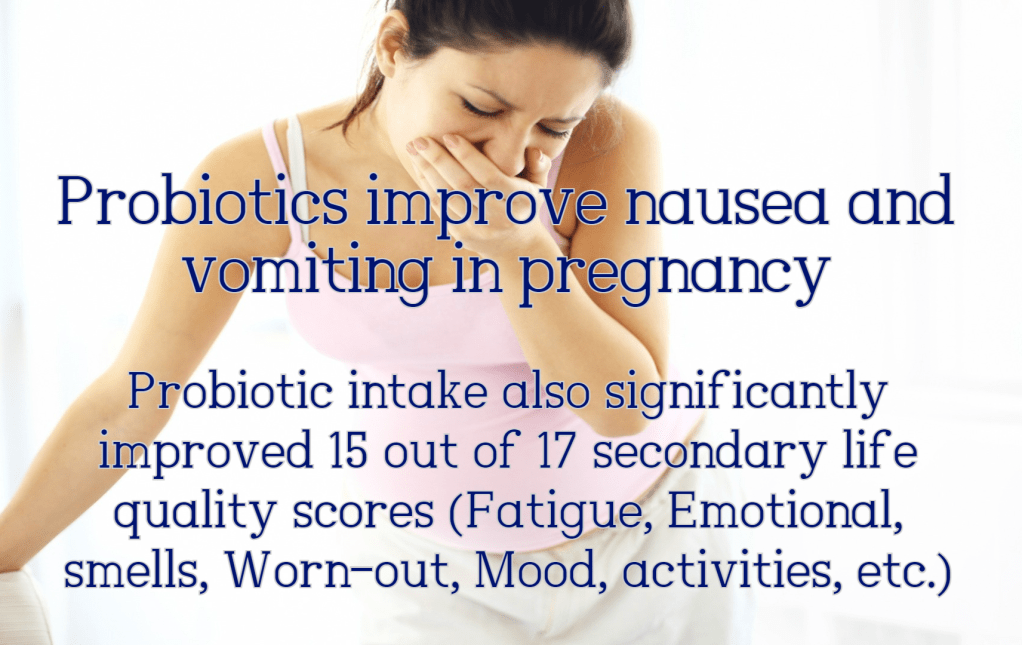 בחילות הריון –&nbsp;פרוביוטיקה