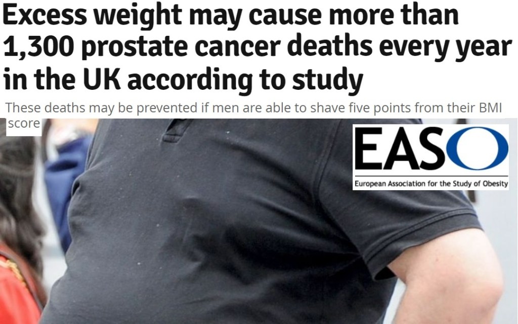 הקשר בין השמנה לסרטן הערמונית והסיכון&nbsp;למוות