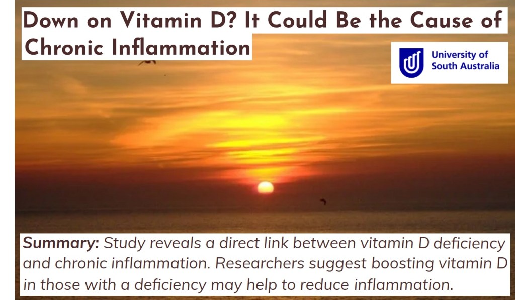 חסר של ויטמין די נקשר לדלקות&nbsp;כרוניות