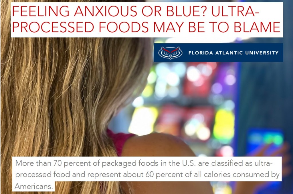 מרגישים חרדה או דכדוך? מזון מעובד יכול להיות&nbsp;הסיבה