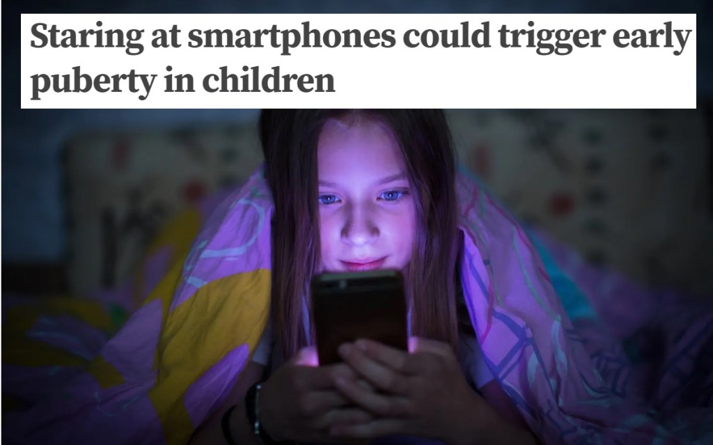 חשיפה לאור כחול בילדות עשויה להאיץ התבגרות&nbsp;מינית