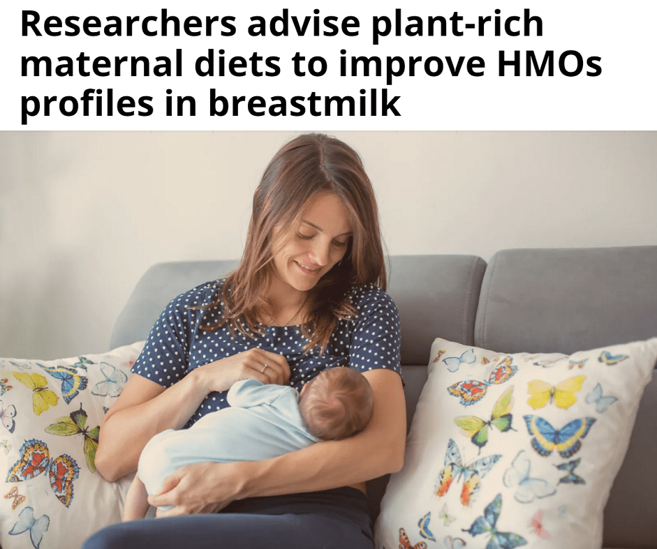 תזונה מבוססת צומח ושהות בסביבה ירוקה בזמן הנקה מעלים ריכוז של אוליגוסכרידים&nbsp;(HMOs)